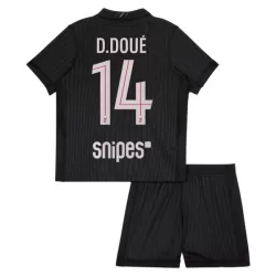 Paris Saint-Germain D. Doue 14 Tenue Kind Vierde Jordan 2025/26