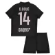 Paris Saint-Germain D. Doue 14 Tenue Kind Vierde Jordan 2025/26
