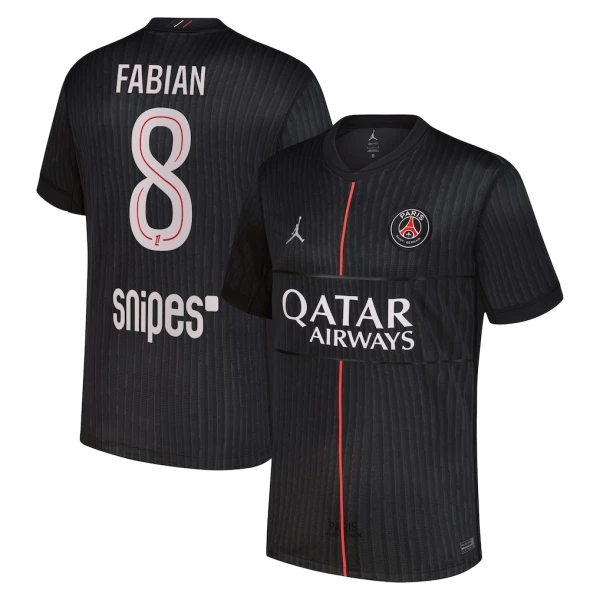 Paris Saint-Germain Fabian 8 Shirt Heren Vierde Jordan 2025/26