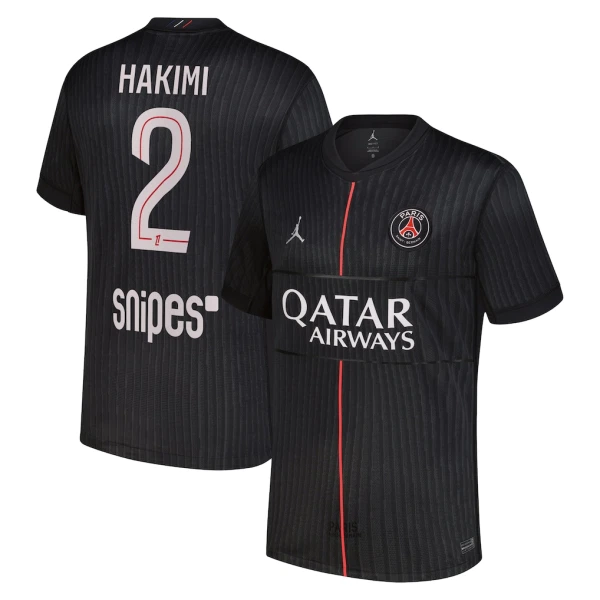 Paris Saint-Germain Hakimi 2 Shirt Heren Vierde Jordan 2025/26