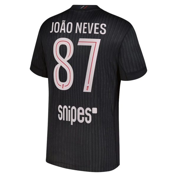 Paris Saint-Germain Joao Neves 87 Shirt Heren Vierde Jordan 2025/26