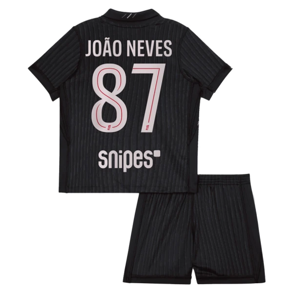 Paris Saint-Germain Joao Neves 87 Tenue Kind Vierde Jordan 2025/26