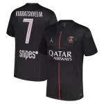 Paris Saint-Germain Kvaratskhelia 7 Shirt Heren Vierde Jordan 2025/26