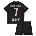 Paris Saint-Germain Kvaratskhelia 7 Tenue Kind Vierde Jordan 2025/26