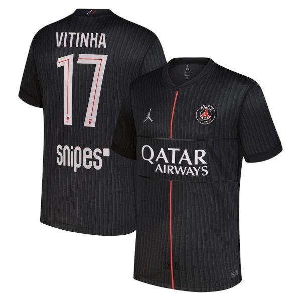 Paris Saint-Germain Vitinha 17 Shirt Heren Vierde Jordan 2025/26