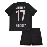 Paris Saint-Germain Vitinha 17 Tenue Kind Vierde Jordan 2025/26