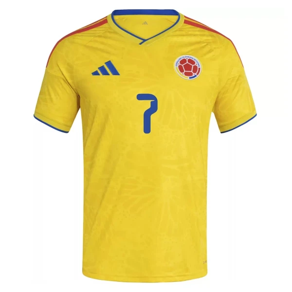 Colombia Luis Díaz 7 Shirt Heren Thuis WK 2026