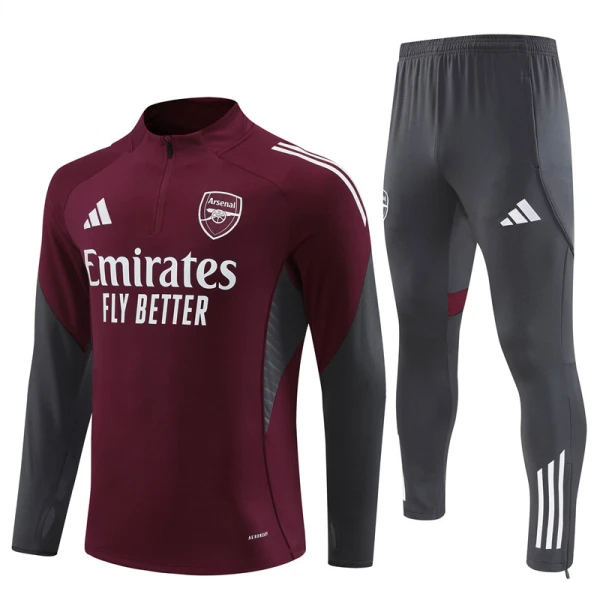 Arsenal Trainingssweaterset Heren 2025/26 Kwartrits Rode