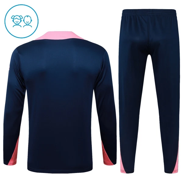 FC Barcelona Trainingssweaterset Kind 2025/26 Kwartrits Blauwe