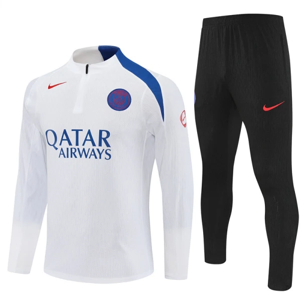 Paris Saint-Germain Trainingssweaterset Heren 2025/26 Kwartrits Witte