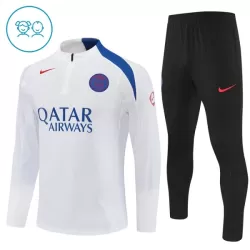 Paris Saint-Germain Trainingssweaterset Kind 2025/26 Kwartrits Witte