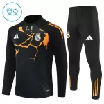 Real Madrid Trainingssweaterset Kind 2025/26 Kwartrits Zwarte