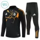 Real Madrid Trainingssweaterset Kind 2025/26 Kwartrits Zwarte