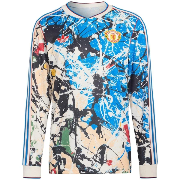 Manchester United Stone Roses Shirt Heren 2025/26 Lange Mouw - Speciaal
