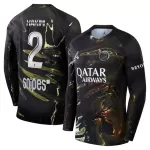 Paris Saint-Germain Hakimi 2 Night Shirt Heren 2025/26 Lange Mouw