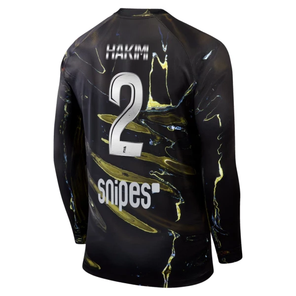Paris Saint-Germain Hakimi 2 Night Shirt Heren 2025/26 Lange Mouw