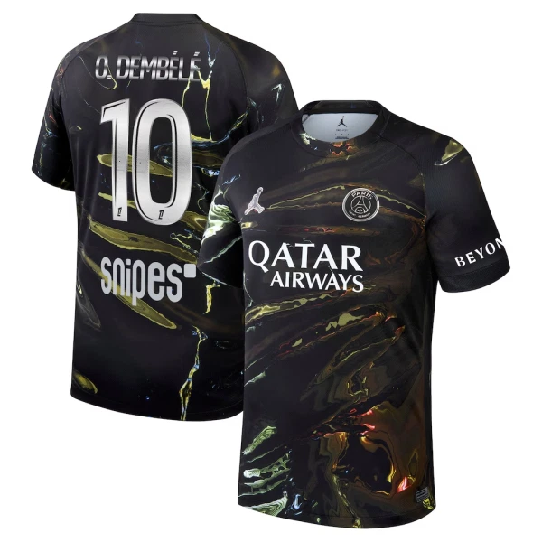 Paris Saint-Germain O. Dembele 10 Night Shirt Heren 2025/26