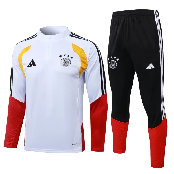 Duitsland Trainingssweaterset Heren 2026/27 Kwartrits Witte