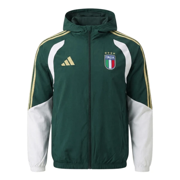 Italië Trainingsjacks met Capuchon Heren 2026/27 Groene