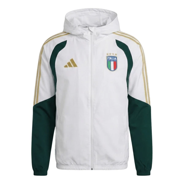 Italië Trainingsjacks met Capuchon Heren 2026/27 Witte