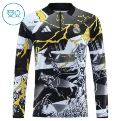 Real Madrid Marvel Trainingssweaterset Kind 2026/27 Kwartrits Zwarte