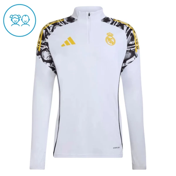 Real Madrid Trainingssweaterset Kind 2026/27 Kwartrits Witte
