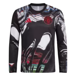 Manchester United Pre-Match Shirt Heren 2025/26 Lange Mouw