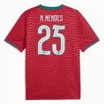 Portugal Nuno Mendes 25 Shirt Heren Thuis WK 2026