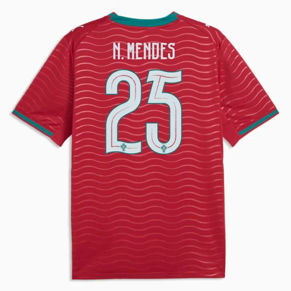 Portugal Nuno Mendes 25 Shirt Heren Thuis WK 2026