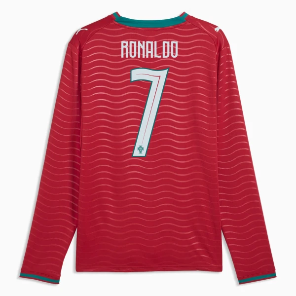 Portugal Ronaldo 7 Shirt Heren Thuis WK 2026 Lange Mouw