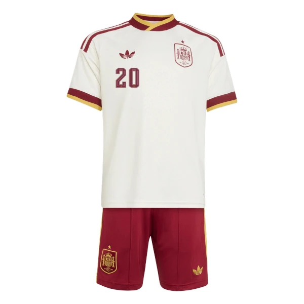 Spanje Pedri 20 Tenue Kind Uit WK 2026