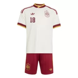 Spanje Zubimendi 18 Tenue Kind Uit WK 2026