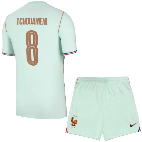 Frankrijk Tchouaméni 8 Tenue Kind Uit WK 2026