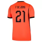 Nederland Frenkie de Jong 21 Shirt Heren Thuis WK 2026