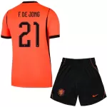 Nederland Frenkie de Jong 21 Tenue Kind Thuis WK 2026