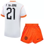 Nederland Frenkie de Jong 21 Tenue Kind Uit WK 2026