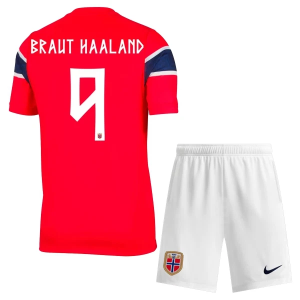 Noorwegen Haaland 9 Tenue Kind Thuis WK 2026