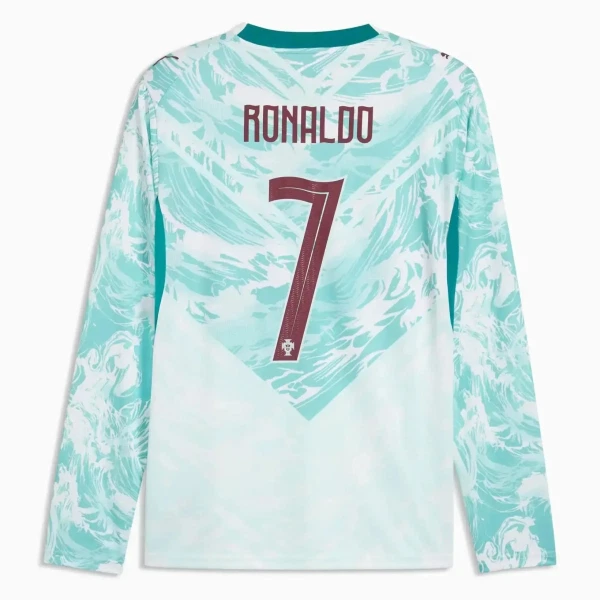 Portugal Ronaldo 7 Shirt Heren Uit WK 2026 Lange Mouw