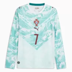 Portugal Ronaldo 7 Shirt Heren Uit WK 2026 Lange Mouw