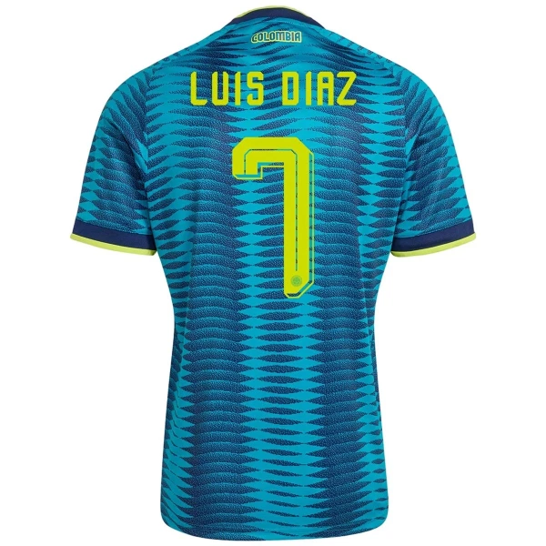 Colombia Luis Díaz 7 Shirt Heren Uit WK 2026