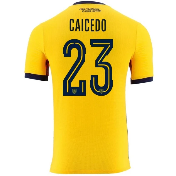 Ecuador Caicedo 23 Shirt Heren Thuis WK 2026