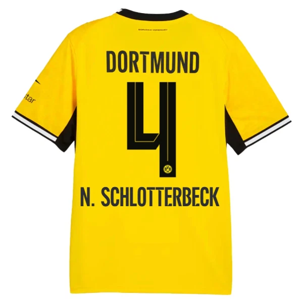 Borussia Dortmund N. Schlotterbeck 4 Shirt Heren Thuis 2026/27 Borussia Dortmund N. Schlotterbeck 4 Shirt Heren Thuis 2026/27