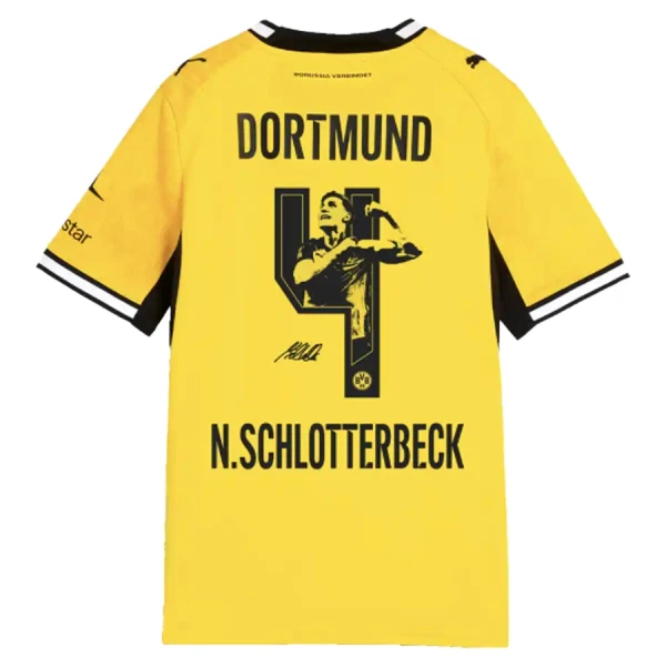 Borussia Dortmund N. Schlotterbeck 4 Shirt Heren Thuis 2026/27 - Speciaal Borussia Dortmund N. Schlotterbeck 4 Shirt Heren Thuis 2026/27 - Speciaal