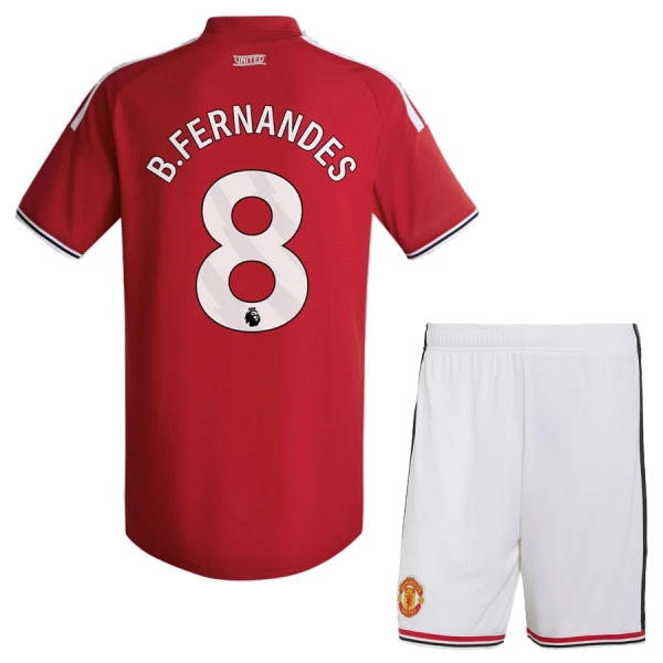 Manchester United Bruno Fernandes 8 Tenue Kind Thuis 2026/27 Manchester United Bruno Fernandes 8 Tenue Kind Thuis 2026/27
