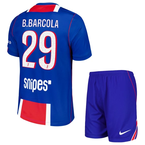 Paris Saint-Germain Bradley Barcola 29 Tenue Kind Thuis 2026/27 Paris Saint-Germain Bradley Barcola 29 Tenue Kind Thuis 2026/27