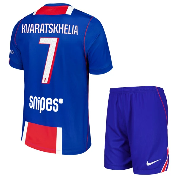 Paris Saint-Germain Kvaratskhelia 7 Tenue Kind Thuis 2026/27 Paris Saint-Germain Kvaratskhelia 7 Tenue Kind Thuis 2026/27