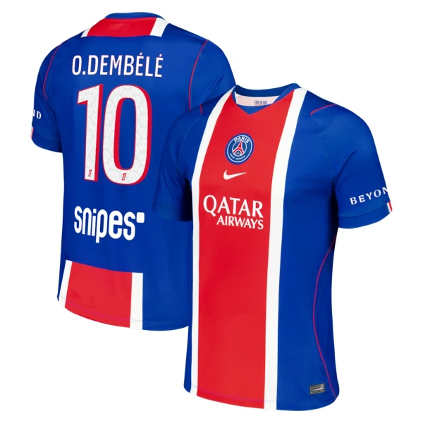 Paris Saint-Germain O. Dembele 10 Shirt Heren Thuis 2026/27 Paris Saint-Germain O. Dembele 10 Shirt Heren Thuis 2026/27