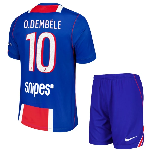 Paris Saint-Germain O. Dembele 10 Tenue Kind Thuis 2026/27 Paris Saint-Germain O. Dembele 10 Tenue Kind Thuis 2026/27