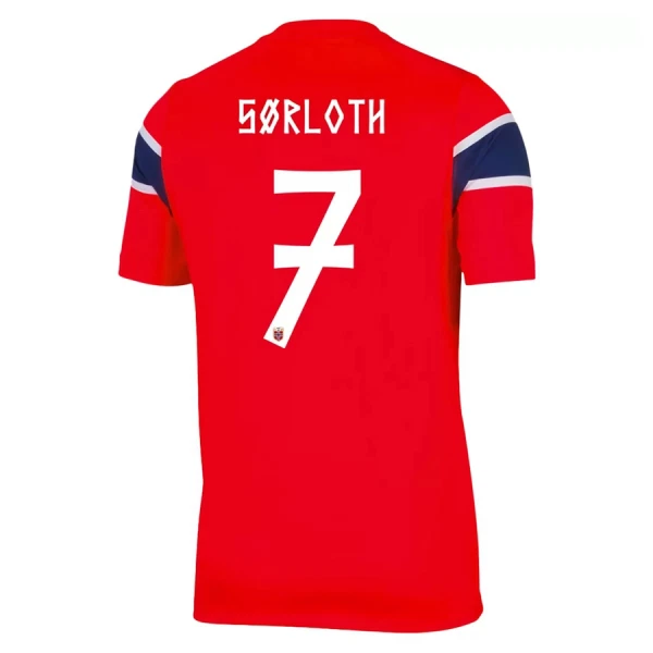 Noorwegen Sorloth 7 Shirt Heren Thuis WK 2026 Noorwegen Sorloth 7 Shirt Heren Thuis WK 2026