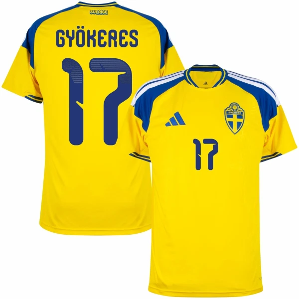 Zweden Gyokeres 17 Shirt Heren Thuis WK 2026
